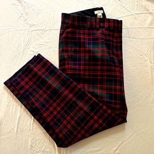 NWT J Crew plaid pants Size 4
